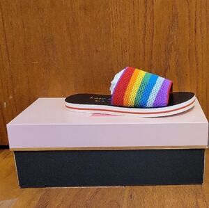 Kate Spade Rainbow Striped Sandals